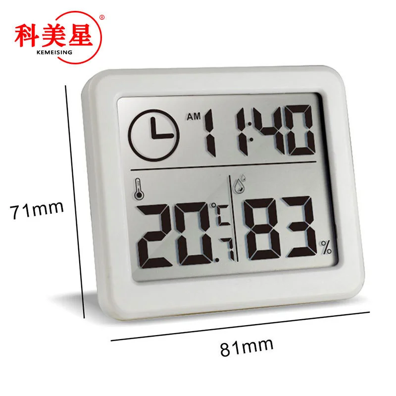 

20PCS Ultra Thin Simple Home Electronic Digital Temperature Hygrometer Home Thermometer Indoor Humidity Meter