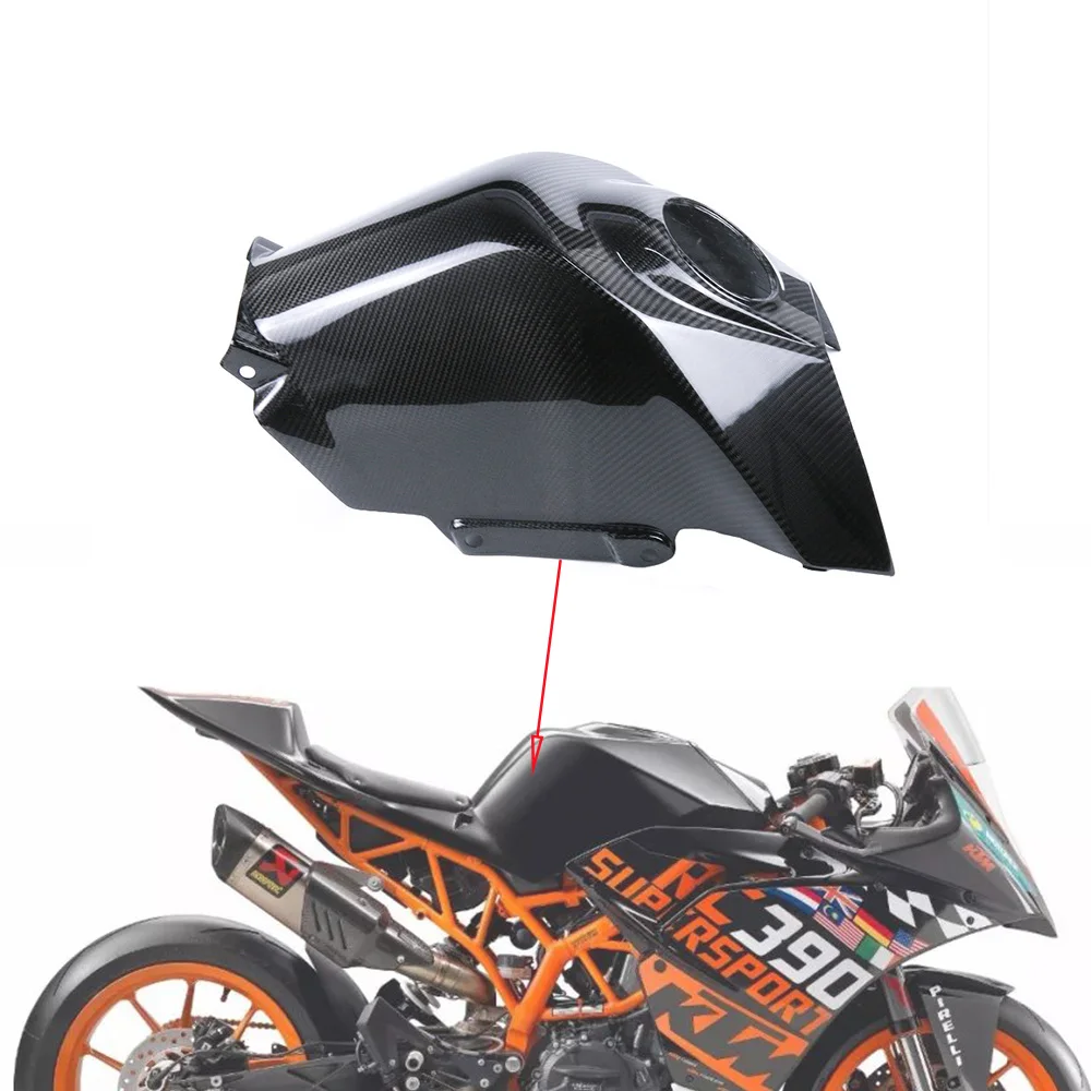 3K Carbon Fiber Fuel Tank Cover Fairing Motorcycle Accessories Fairings Kits Parts For KTM RC 390 RC390 2018 2019 2020 2021