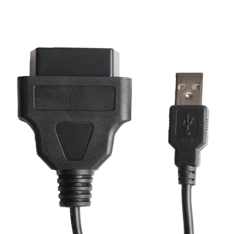 1pcs New 16Pin OBD To USB Port Charger Adapter Cable Connector Diagnostic Tool Car Accessories