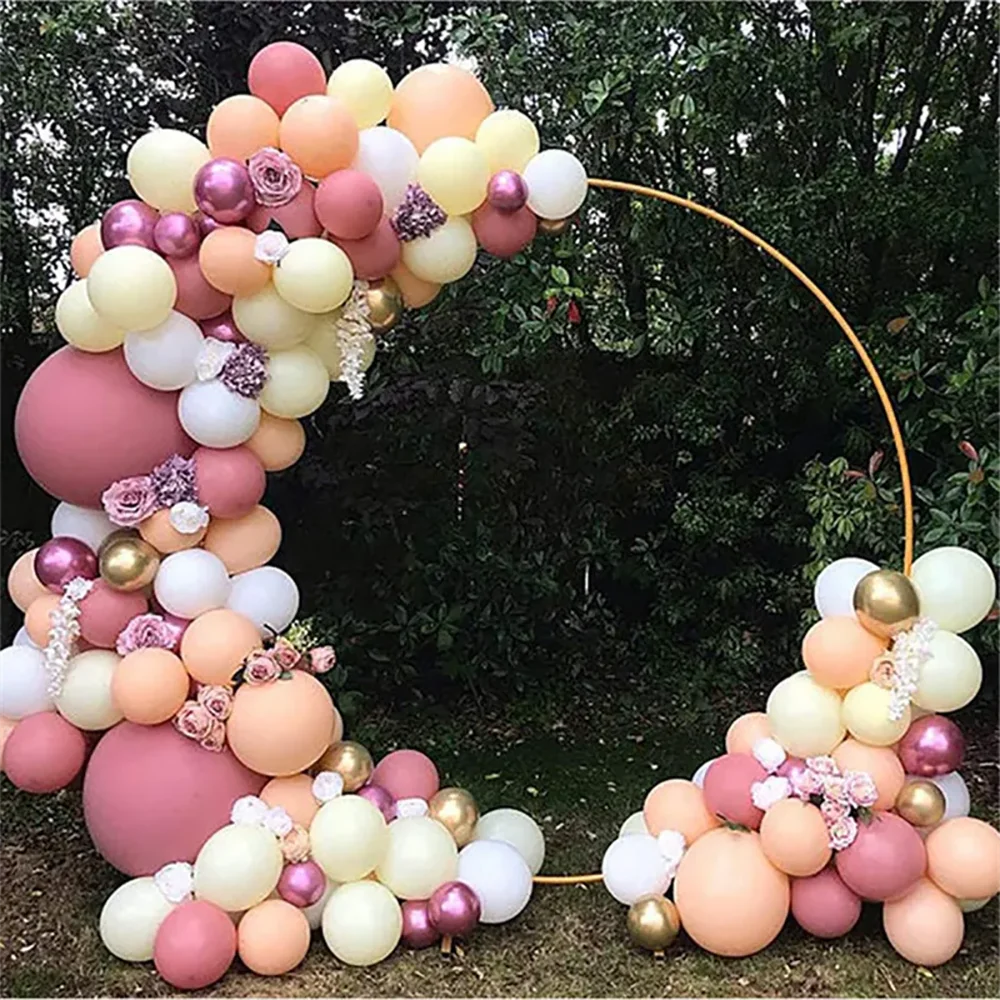 1pc Wedding Round Balloon Arch Stand Large Metal Arch Stand Flower Frame Birthday Party meeting Decor forniture Home puntelli fai da te