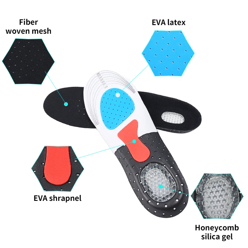 แผ่นรองในรองเท้ากีฬาสำหรับผู้หญิงแผ่นรองในรองเท้ากีฬาแผ่นรองในรองเท้าเจลสำหรับวิ่งแผ่นรองสำหรับรองเท้าผู้ชายรองเท้าผ้าใบพื้นรองเท้า