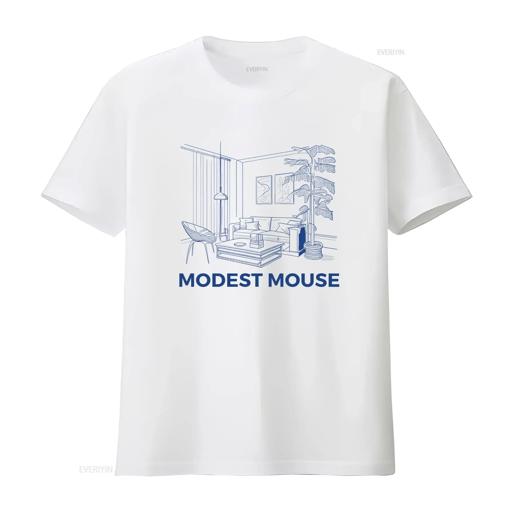 Modest Mouse shirt Float on T vintage Washed homme Top For Everyday Wear Casual Unisex Breathable Stretched graphic fashion