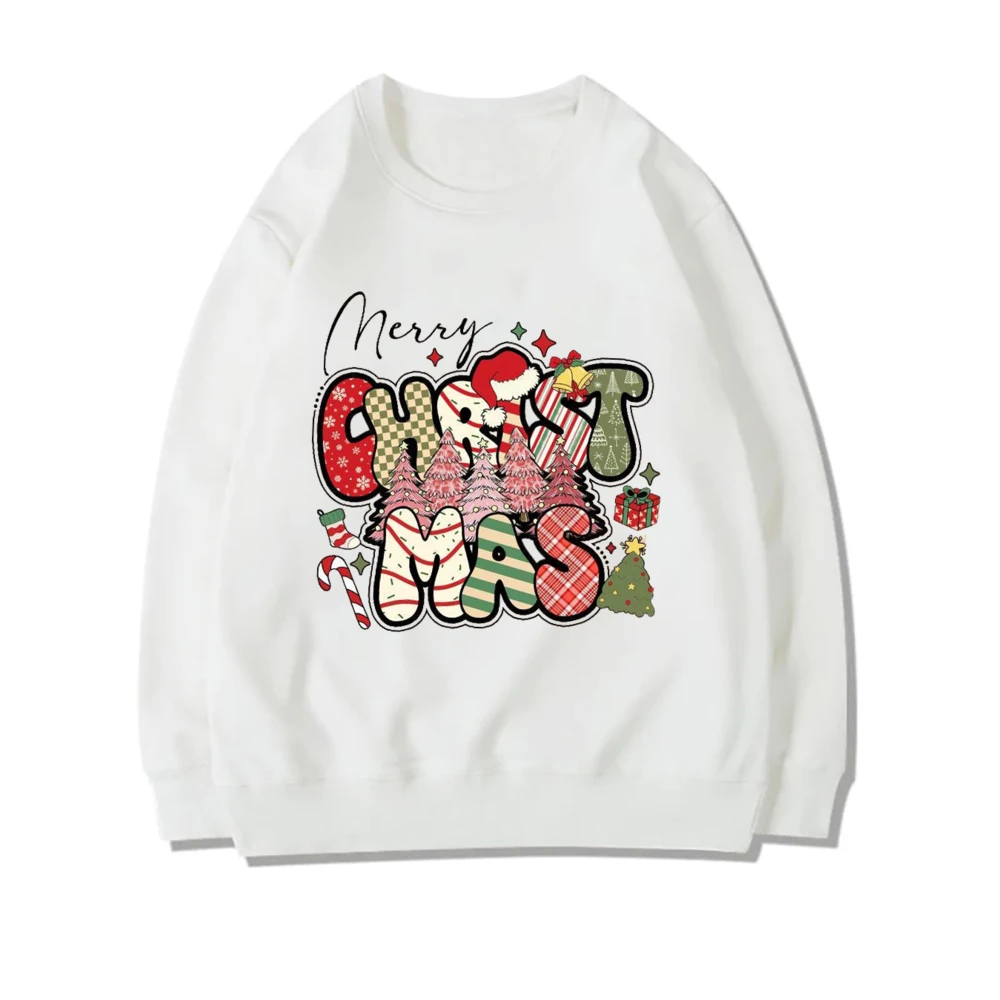 Christmas Sweatshirt Holiday Sweaters for Women Merry Christmas Winter Sweatshirt Xmas Graphic Pullover Holiday Clothes