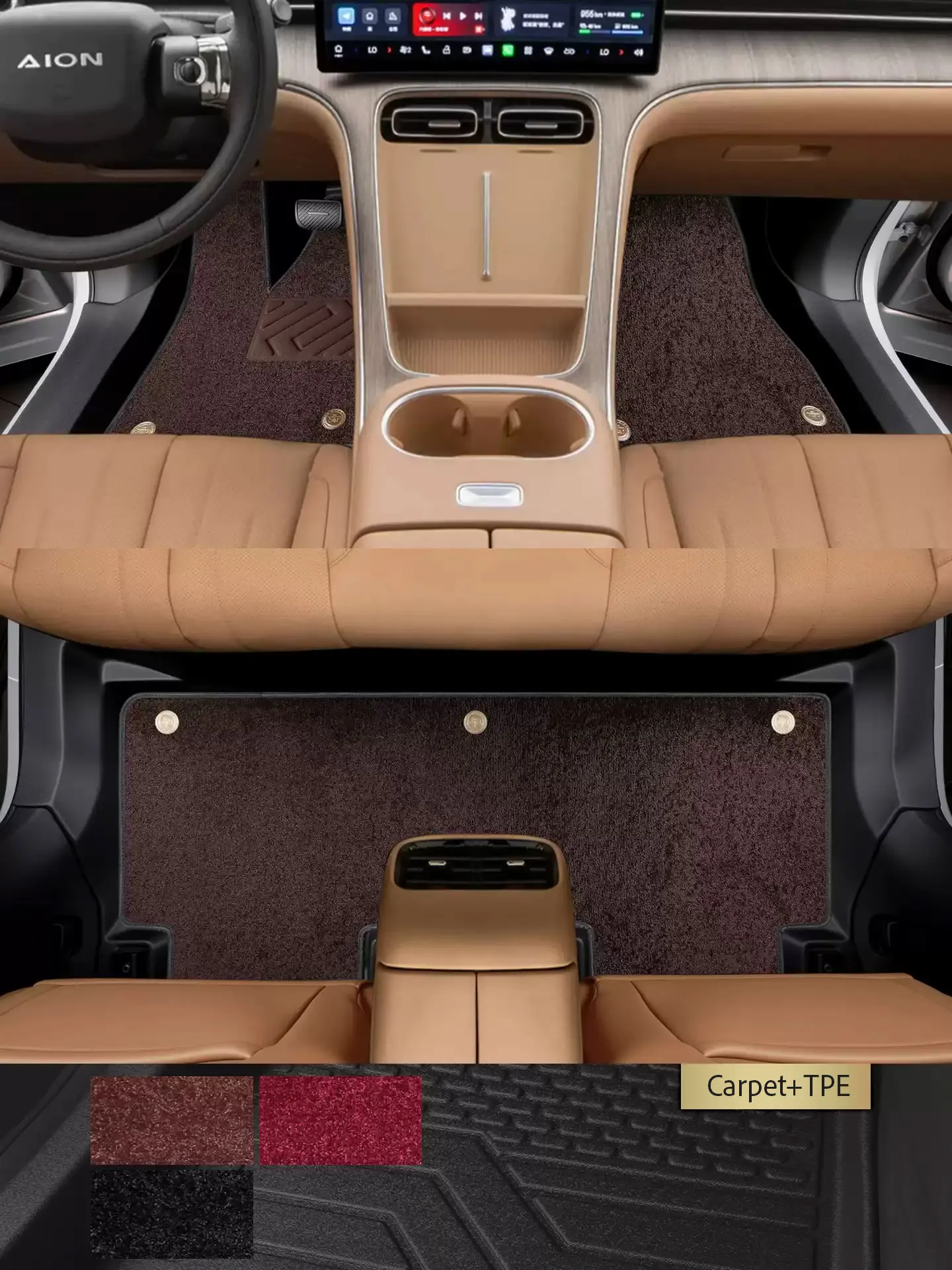 Left-Hand Drive Car Custom Fit Floor Mat For GAC AION i60 2026 Waterproof Wear-Resistant Odorless Full Coverage Floor Liner