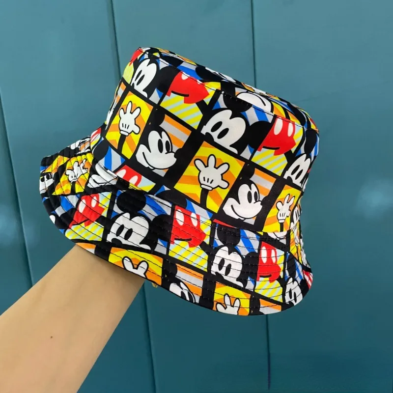 Disney Mickey Mouse Bucket Hat Anime Men Women Hip Hop Sun Visors Cap Cartoon Travel Hats Cute Fashion Bob Sunbonnet Casual Caps