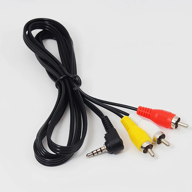 1 pièces 1.2M haute qualité 3.5 à RCA mâle Audio vidéo câble AV cordon 3.5mm prise Jack 3 adaptateur et câbles