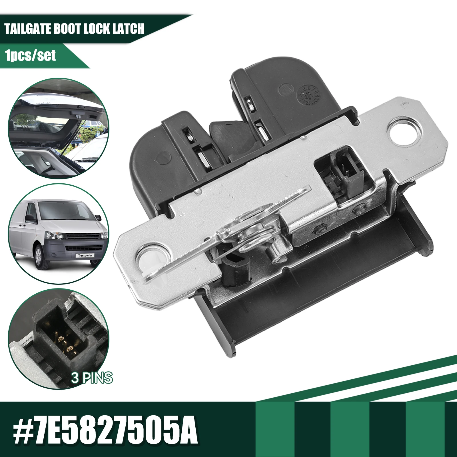 Boot Tailgate Trunk Lock Latch Mechanism For Volkswagen VW Campmob Transporter T5 2003-ON 7E5827505A 7E5 827 505A 7E5 827 505B