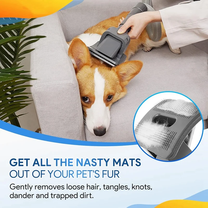 Kit de preparação para animais de estimação, para aspirador dyson v7 v8 v10 v11 v15, escova para cães de estimação, acessório de vácuo com mangueira de extensão e adaptador