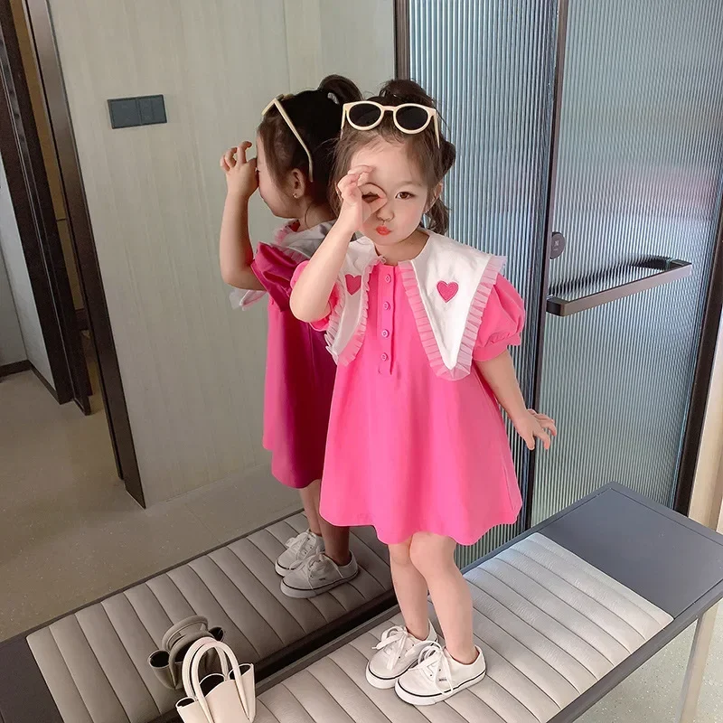 Girls' New Korean Style Fashionable Princess For Children Summer Dress Little Girl Baby