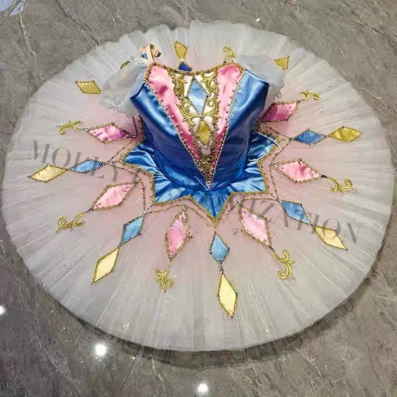 

Новая высококачественная балетная юбка-туту для выступлений на конкурсах, выполненная на заказ в стиле «Дочь фараона» и «Миллион клоунов», для взрослых и детей.