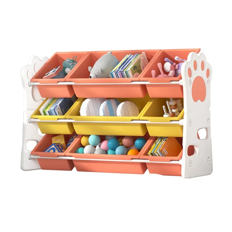 Children\'s Toy Storage Rack Newborn Baby Storage Artifact Large-capacity Multi-layer Floor Arrangement Box Storage Cabinet