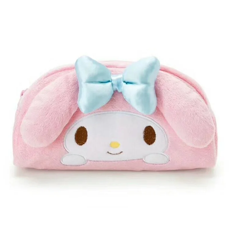 Vendita calda Sanrio Hello Kitty Cartoon Cosmetic Bag Kawaii Cat Melody cannella Dog Pudding Cosmetic Bag Storage Carry flanella