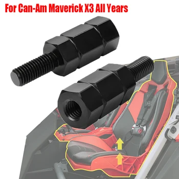 2 יחידות מתכת אלומיניום 1.77'' מעלה מושב עבור Can-Am Maverick X3 2018-2021 X3 Max R RR/900 HO 2018 שחור או כסף מעלה למושב UTV