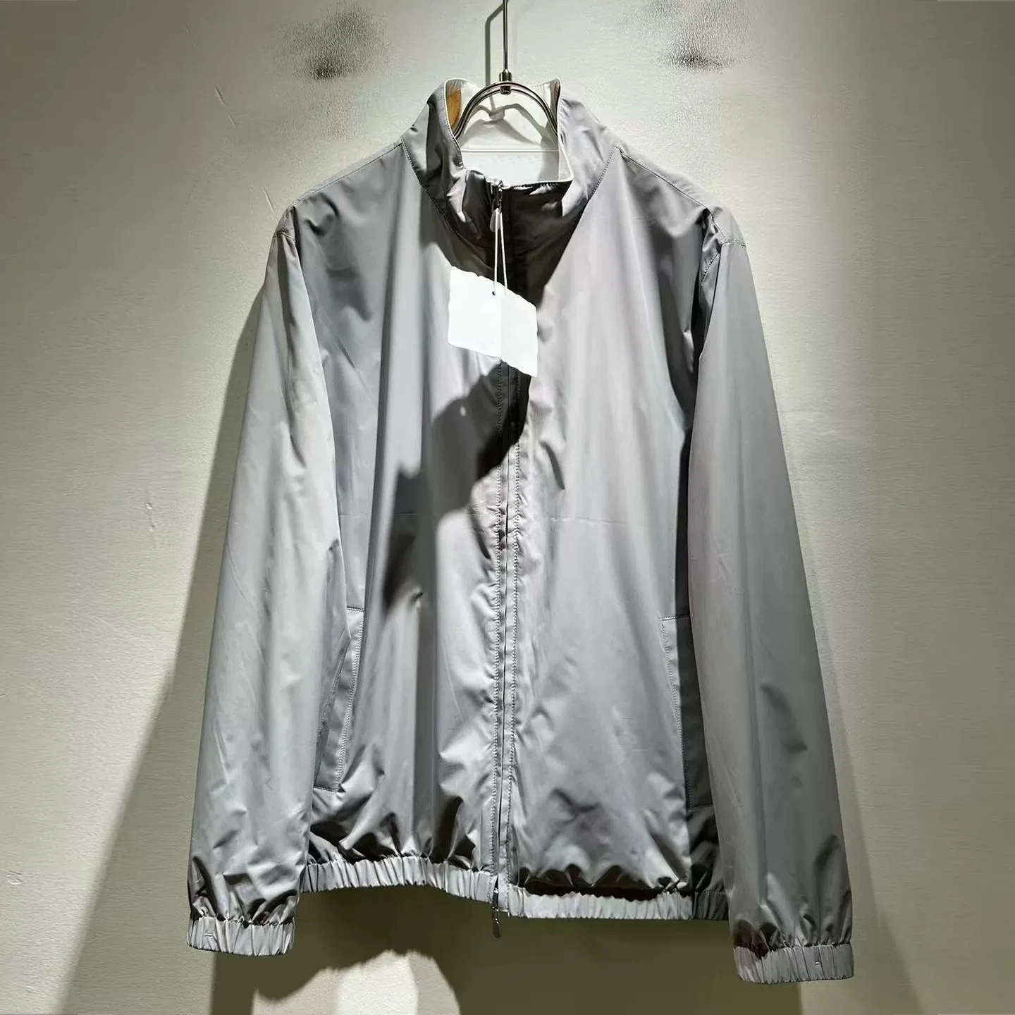 Italian BC old money style 26 new fashion badge embroidered windproof stand-up collar commuter jacket