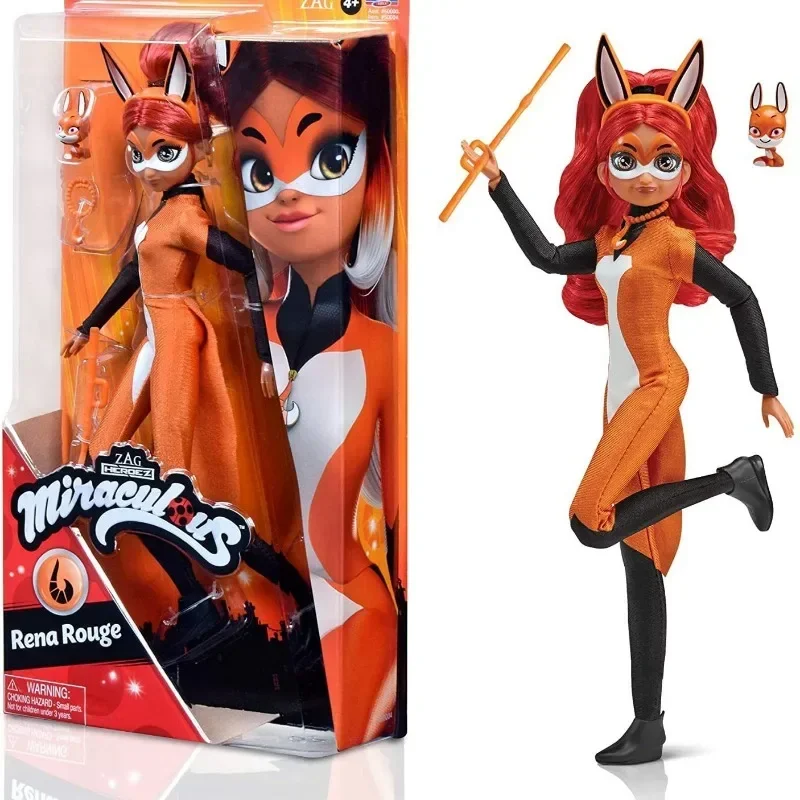 Anime Miraculous Ladybug Cat Nior 28CM Action Figure Marinette Queen Bee Joints Movable Dolls Toy Model Collectible Kids Gifts