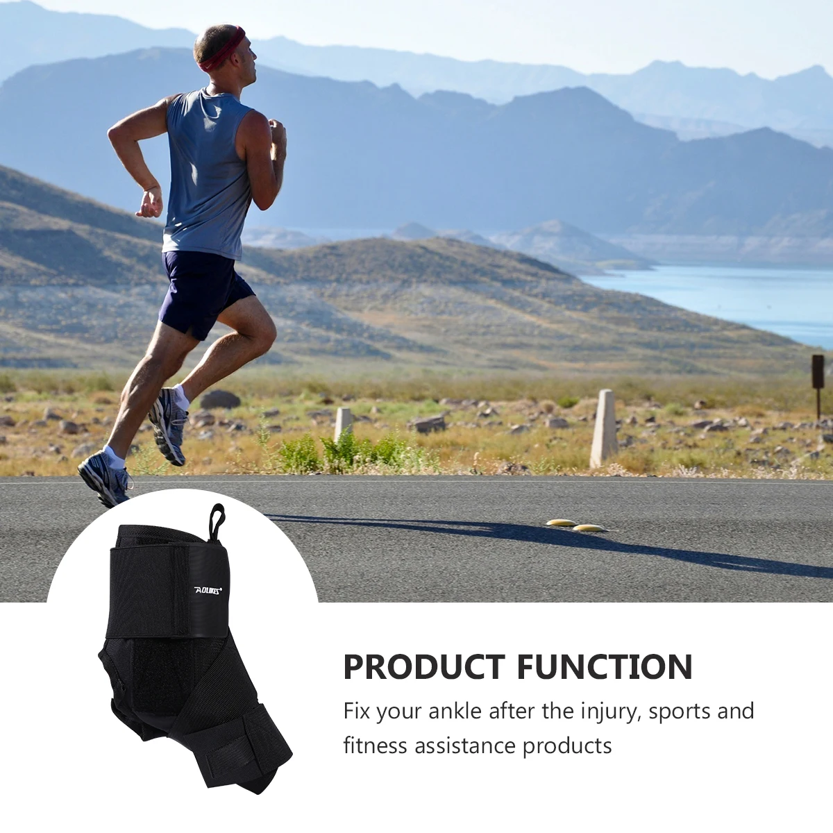 

Универсальный бандаж для поддержки лодыжки, стабилизатор, регулируемая шина для облегчения боли, рукав для растяжения связок, восстановление послеоперационного лодыжки