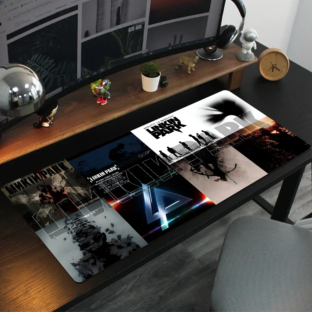 Band L-Linkin Park Mousepad Large Gaming Mouse Pad LockEdge Thickened Computer Keyboard Table Desk Mat