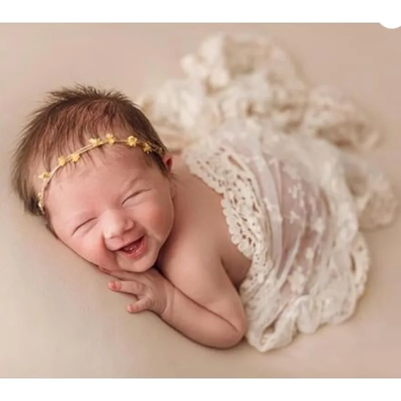 

Кружевная накидка для фотографии новорожденных — мягкое одеяло для позирования для маленьких девочек для фотосессий — нежный многослойный дизайн (студия и домашнее использование)
