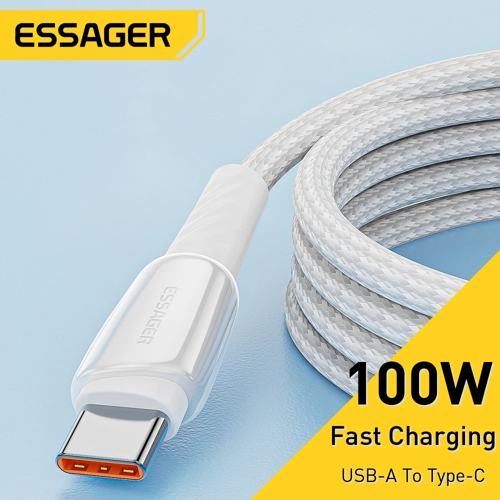 Essager 5A USB Type C Cable 100W For Honor 50 Pro Fast Charging Charger USB C Data Cord Cable 66W For Huawei P50 Mate 40 Pro