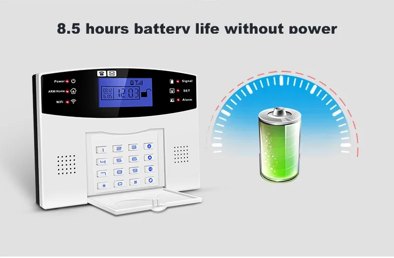 Sistema de Alarma de Seguridad para el Hogar DYGSM Tuya Smart 4G+Wifi, Sistema de Alarma Antirrobo Inalámbrico, Control 