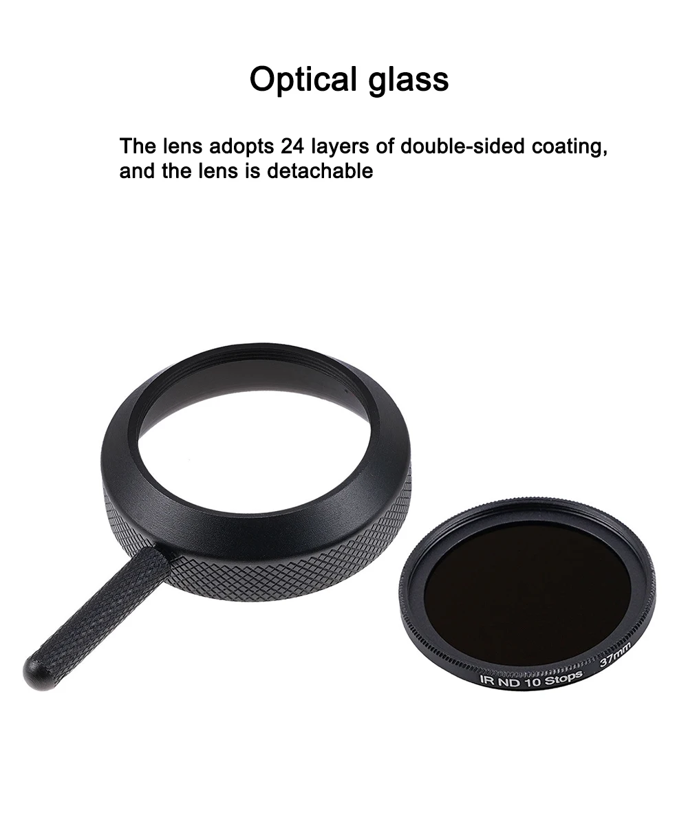 FOTGA Betrachtungsfilter aus optischem Glas, 9 Gänge, verstellbare Fotografiefilter für Kameramänner, Beleuchtungstechniker, Kamerazubehör – Detail 8