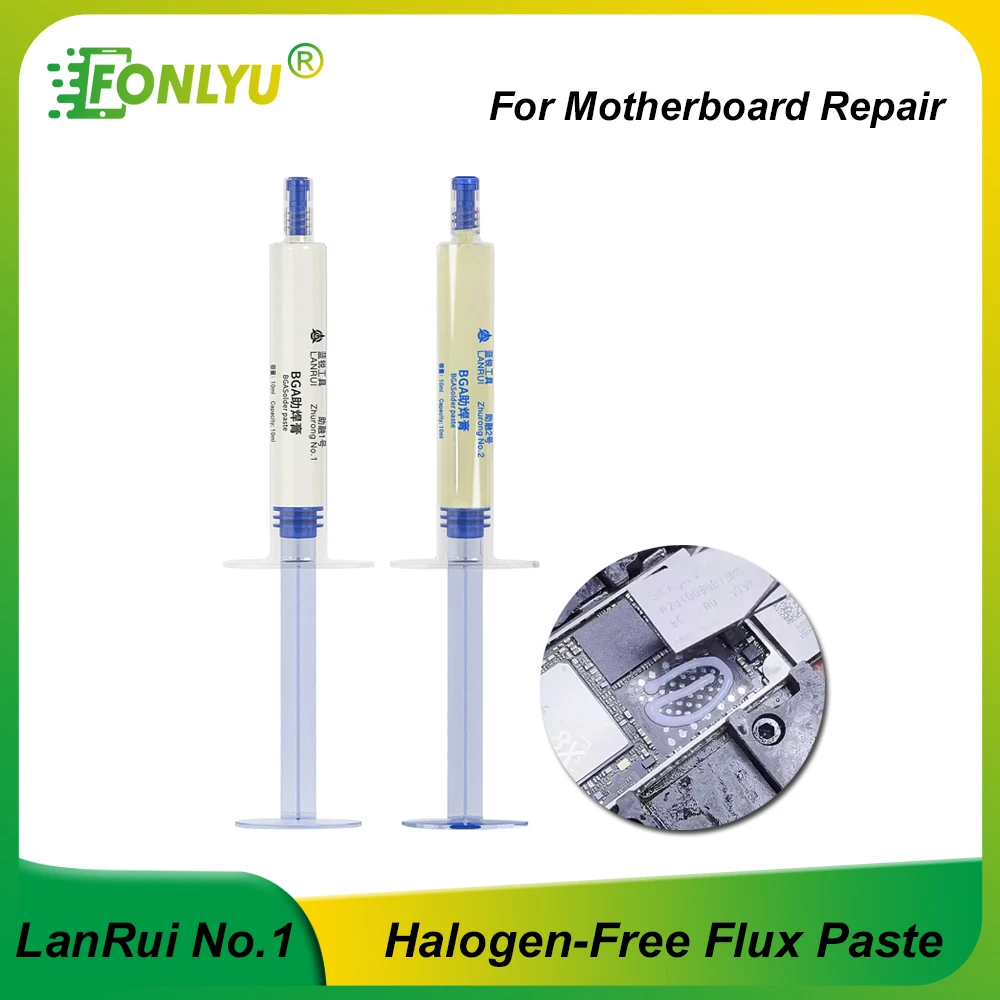 LANRUI NO.1 Halogen Free No Clean Special Solder Flux Paste for Weld Steel Nickel Copper Iron PCB BGA Motherboard Repair Tools