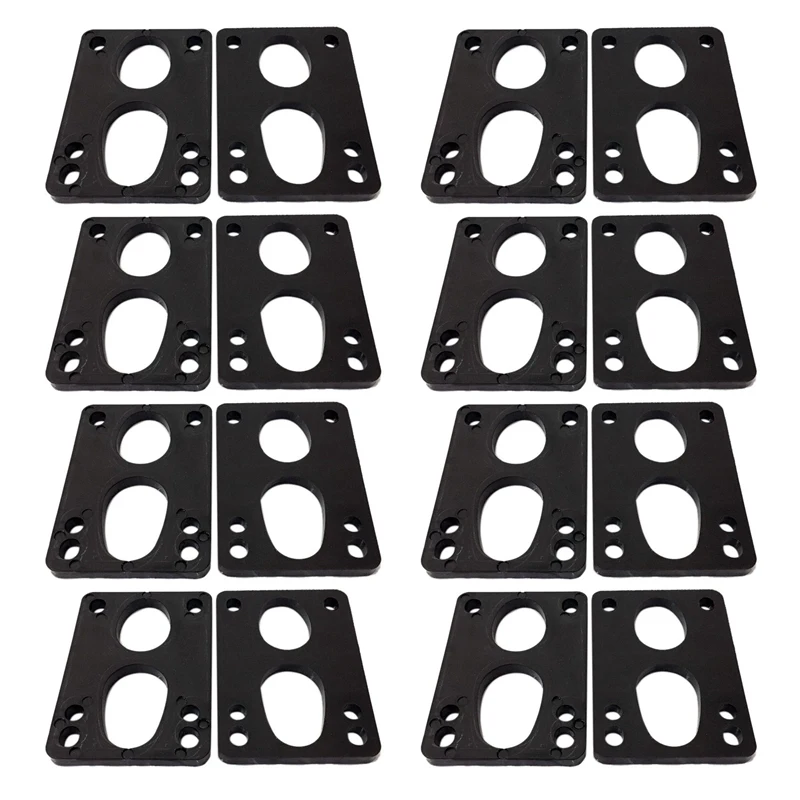 Coussinets de surélévation pour skateboard, 16 pièces, 6mm, 1/4 pouces