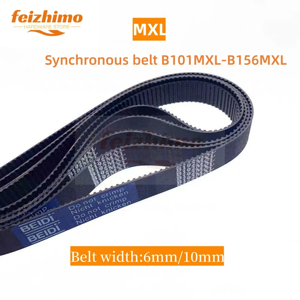 

MXL Synchronous Timing belt , B101MXL B102MXL B103MXL B104MXL B105MXL B106MX B107MXL B108MXL B109MXL- B156MXL， belt Width6/10mm