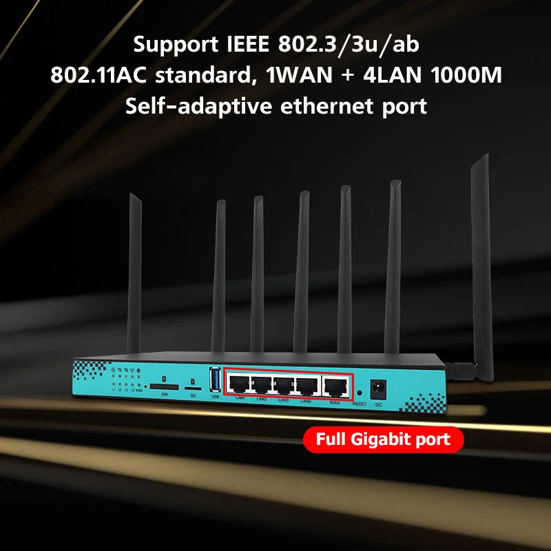 WG1608 Router Cat6 Openwrt Wireless Wifi Hotspot 4g 5g Modem Lte Entsperren Sim Mobile 5g WiFi Router Cpe mit Sim Karte Slot