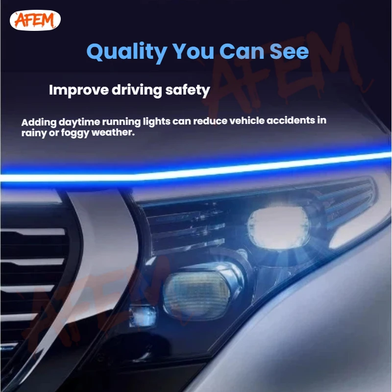12V Dynamic Start-Scan Led Car Hood Lights Strip Engine Hood Guide Decorative Light Auto Headlights For Jetour X70 Plus 21-25 view 4