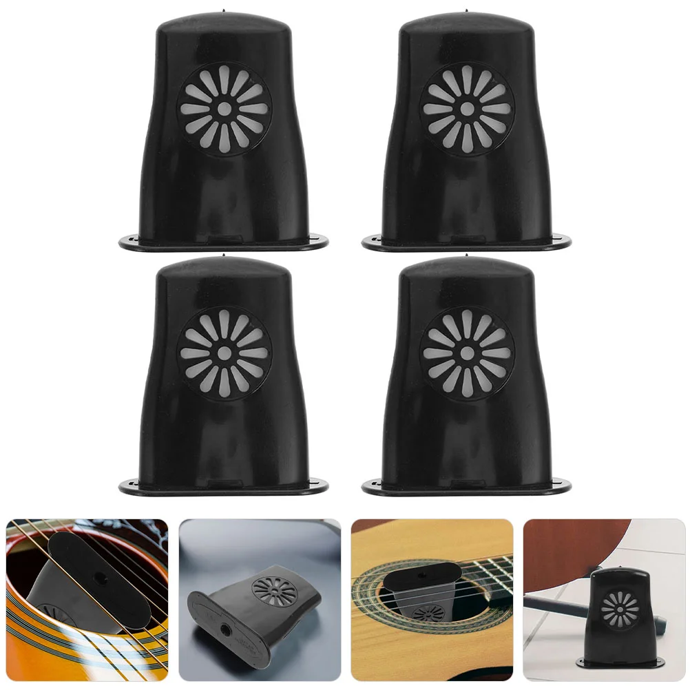 4 Pcs Guitar Humidifier Humidity Care Tool Acoustic Maintenance Supply Ballad Control Abs Humidifiers