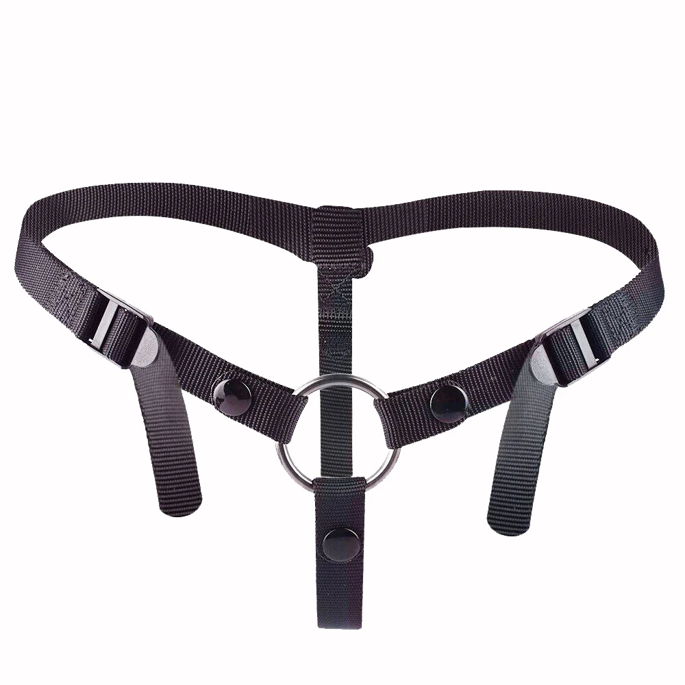 GBAR Verstelbare bondageharnas met roestvrijstalen ring Draagbare driehoekige riem voor dildo Speeltjes voor volwassen vrouwen Sexy winkel