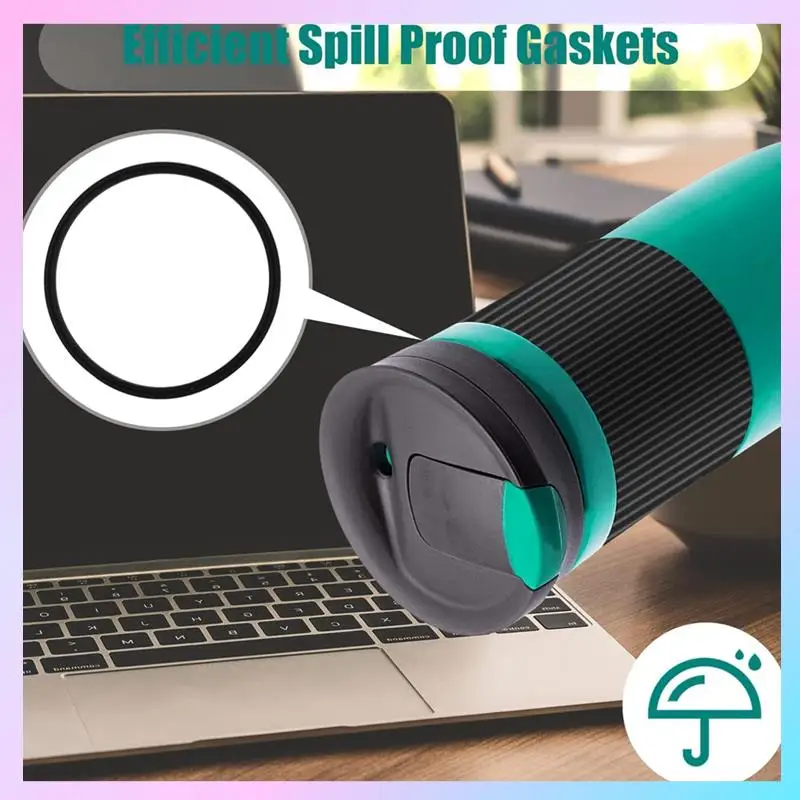 

ABRG-10Pcs Replacement Rubber Lid Seals Compatible 16&20Oz Leak-Proof Rubber Seals Replacement For Contigo Mugs