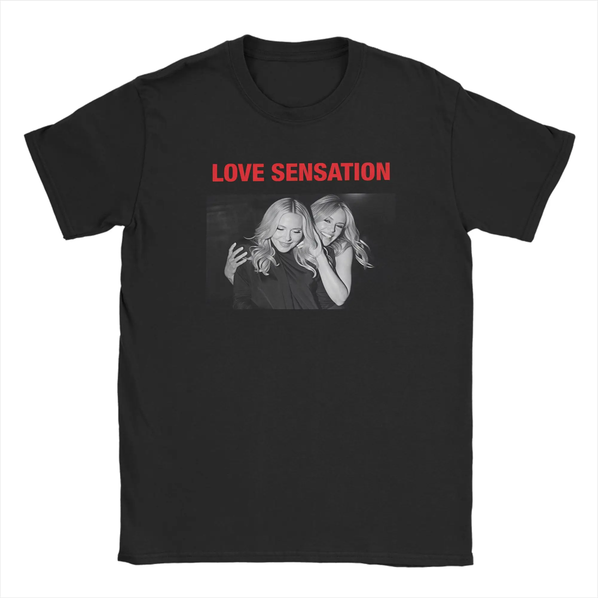 Madonnas Kylie Minogue Love Sensation T-Shirt Summer  Funny T-Shirts Pure Cotton Fashion Tee Shirt For Men Casual Tees,