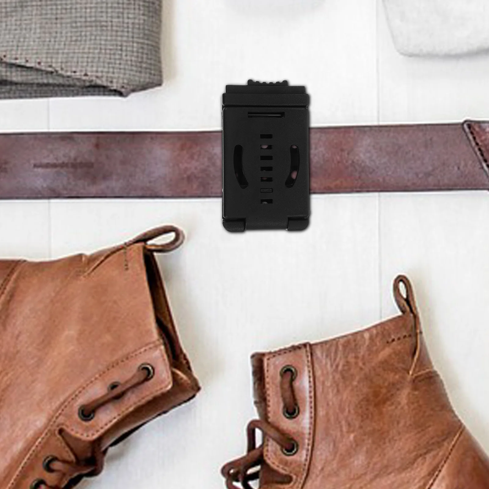 

K-Sheath Waist Clip Black Professional Multifunction Outdoor Survival Hunting Back Clamp Mini Hunt Camp Gear Tools Belt Clip