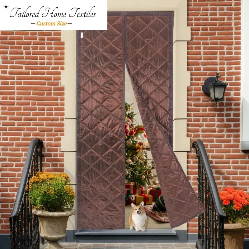 

Custom Size 0.85x2.05 Isolated Door Curtain Magnetic Curtain Center Open Automatic Closing Strong Magnetic 32-80 Inch Decoration