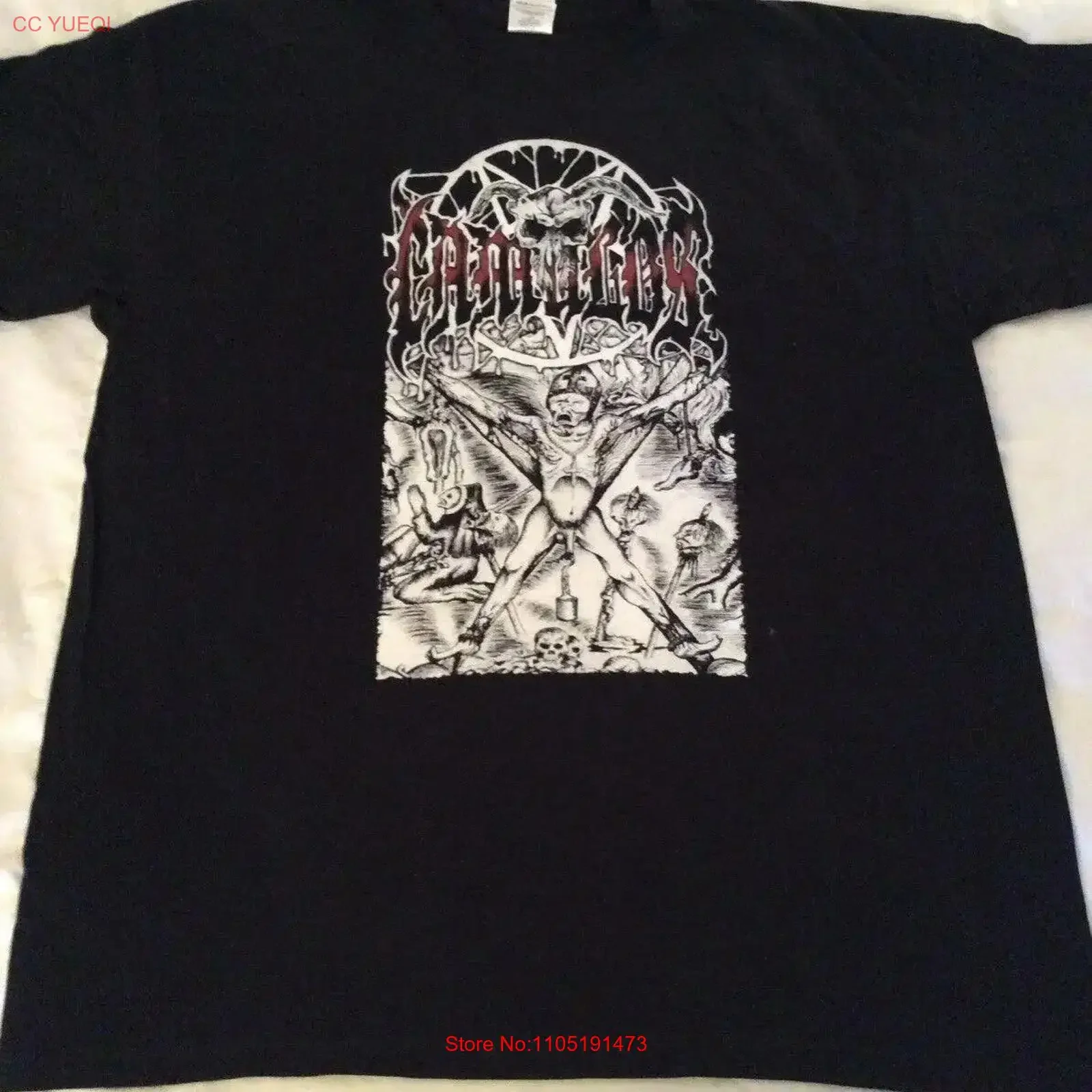 CAMULOS Der Untermensch T Shirt XL The Chasm Inquisition Urgehal Urfaust Empyrium vintage Washed Stretched homme Breathable
