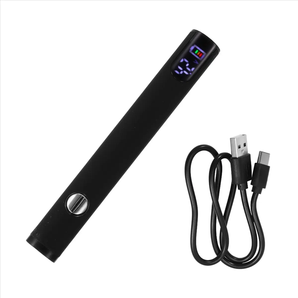 (WSFS) 510 Thread Battery Cart Pen Headless Electric Soldering Iron with Adjustable Temperature Mini Soldering Iron Kit Black
