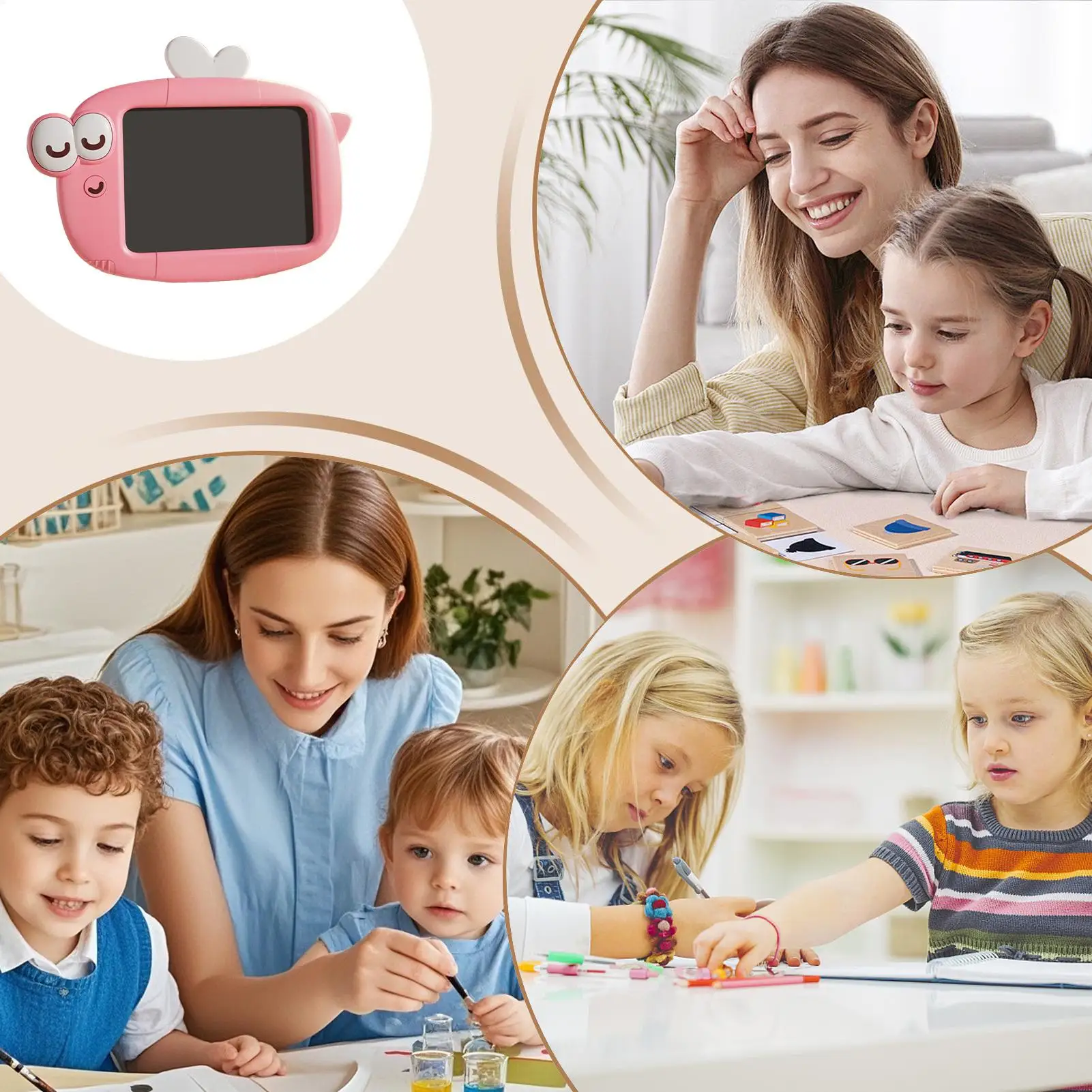 กระดานวาดเขียนแบบลบได้ พกพาสะดวก สนุกสนาน ใช้ซ้ำได้ เหมาะสำหรับเด็ก ใช้สำหรับวาดเขียน ระบายสี ฝึกฝนทักษะ ใช้ในโรงเรียน ที่บ้าน และเล่นสนุก