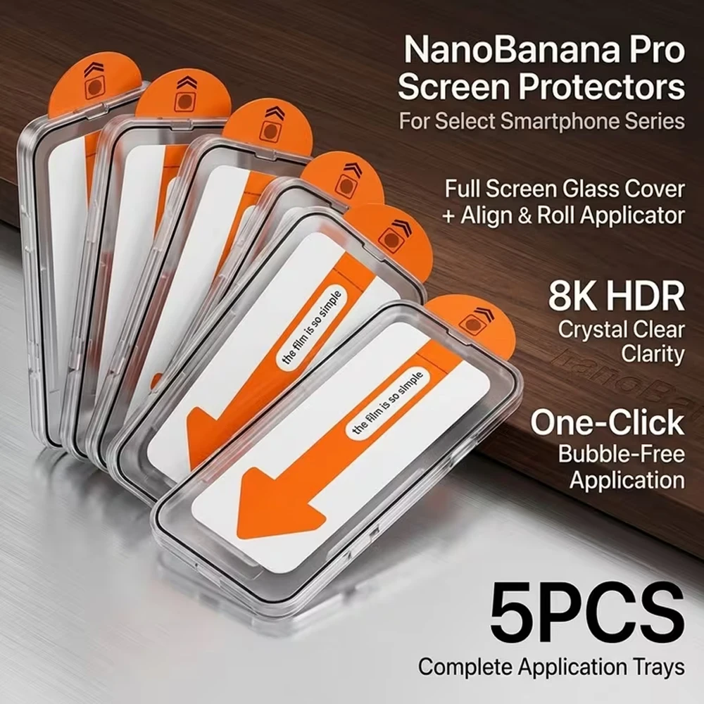 3-5Pcs HD Easy Install Screen Protectors For Samsung S26 Ultra S26 S25 Ultra S25 FE S24 Ultra S23 S22 S21 A36 A56 Tempered Glass