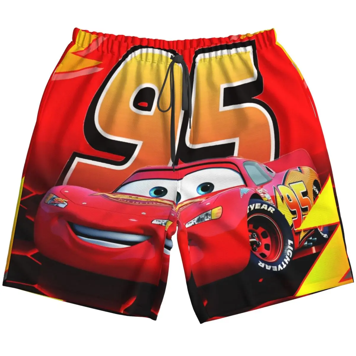 

Мужские плавки Sally I'm Lightning Cars Mcqueen, быстросохнущие купальные шорты, пляжные купальники с сетчатой подкладкой