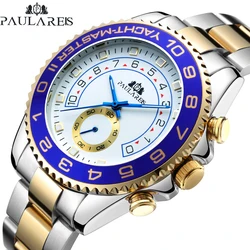 PAULAREIS P Brand Luxury Automatic Self Wind Mechanical Watches for Men Stainless Steel Casual Business Men Watch Reloj Hombre
