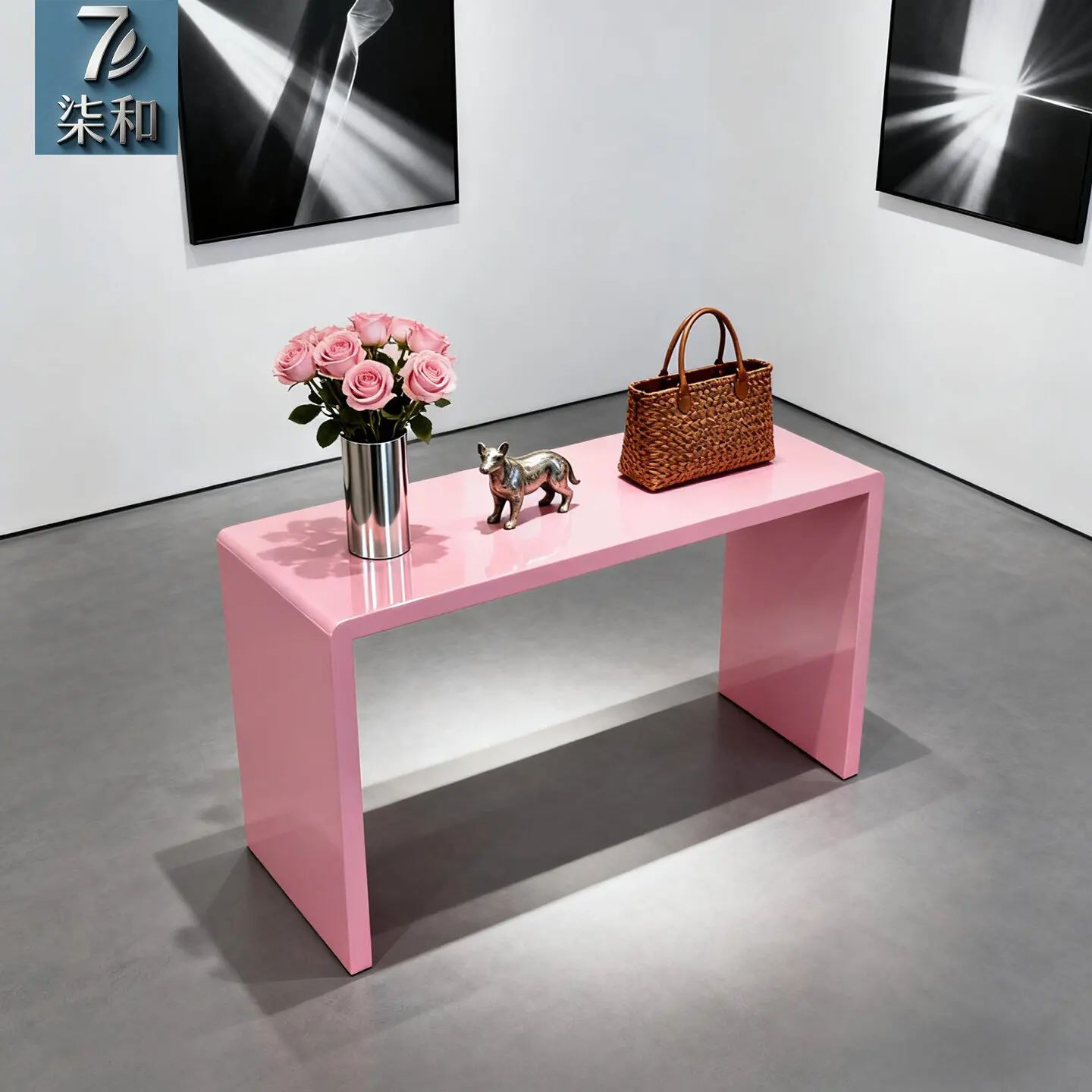 Cosmetics Beauty Salon Nakajima Display Table Product Display Cabinet Sample Wooden Display Table Clothing Store Flow Table