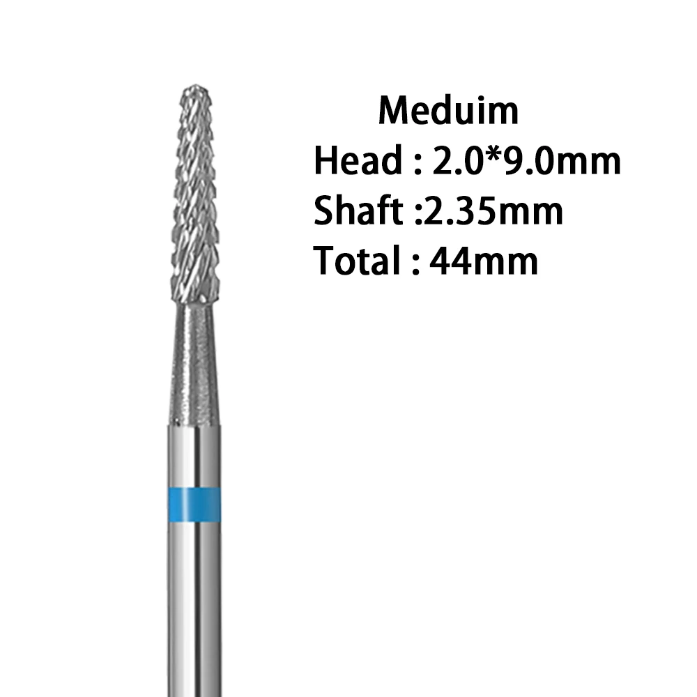 4 Grana Punta da trapano per unghie in metallo duro Fresa elettrica per manicure Ruota bava Rimuovi strumenti per smalto gel Accessori per lime per unghie