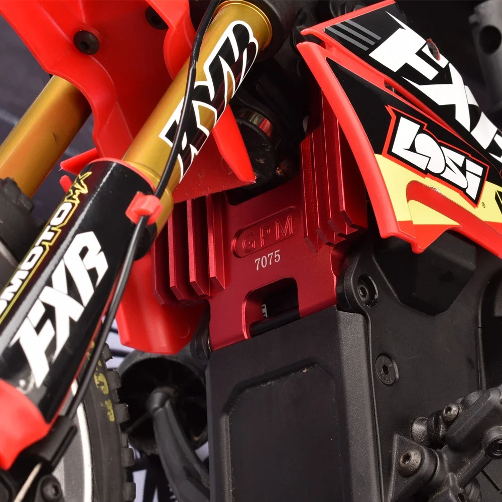GPM per LOSI 1/4 PROMOTO-MX PROMOTO-SM FXR MOTO RC Auto Accessori di Aggiornamento In Lega di Metallo Rubinetto Anteriore Supporto Del Sedile LOS261010