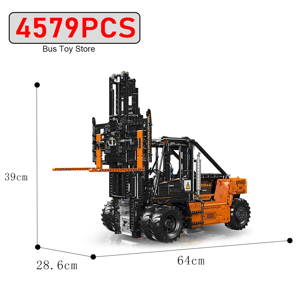 4579pcs Mould King 17044 Technical App-Controlled Heavy-Duty Forklift RC Truck Construction Machine Model Building Blocks Toys