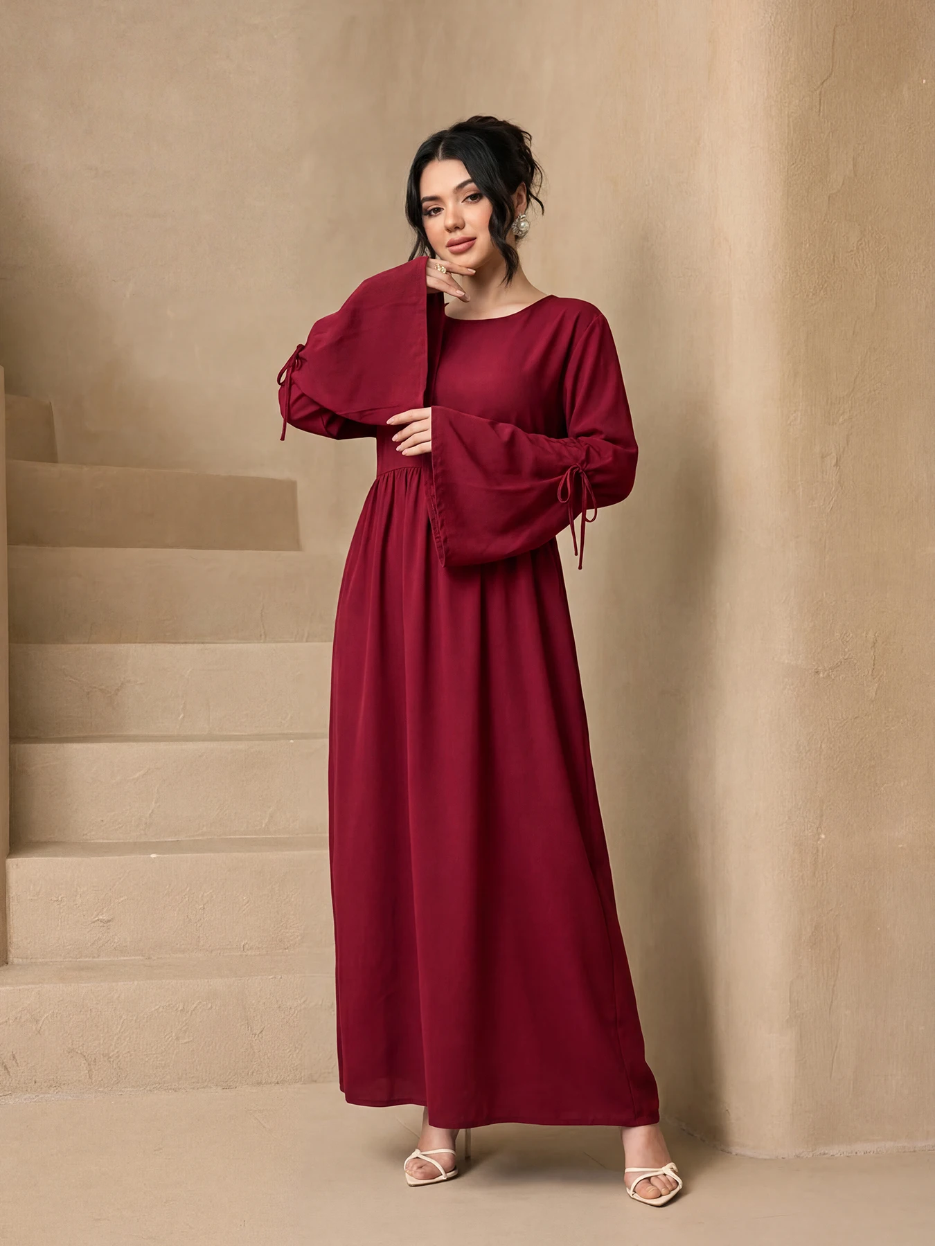Solid Color Hooded Open Abaya  - đánh giá và giá Abaya Modest Wear