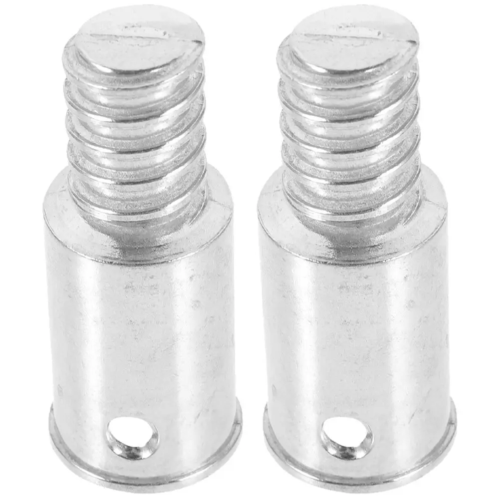 2Pcs Screw Connector Broom Handle Threaded End Galvanized Steel Replacement Extension Pole Adapter for Cleaning Tools Wide