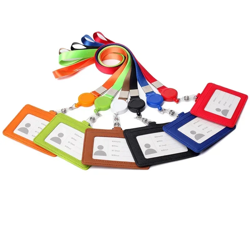 Tarjetero multifuncional con cordón para hombres y mujeres, tarjetas de crédito, tarjetas bancarias, tarjetas de estudiante, billetera de cuero, funda para identificación