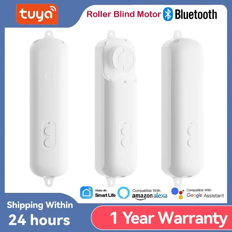 Tuya Roller Blind Robot قابل لإعادة الشحن ستارة أوتوماتيكية مزودة بمحرك فتاحة مصراع تدعم Alexa Google Assistant Siri التحكم الصوتي
